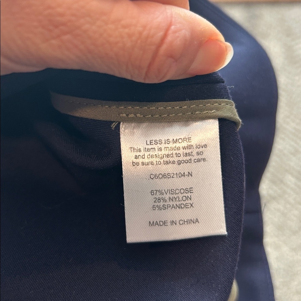 Classic Six Midnight Blue Dress TWIGGY SHIFT DRESS IN NAVY Size 6 - Picture 10 of 12